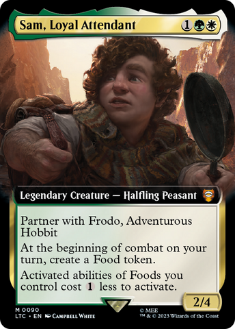 Sam, Loyal Attendant (Extended Art) [The Lord of the Rings: Tales of Middle-Earth Commander] - Destination Retro
