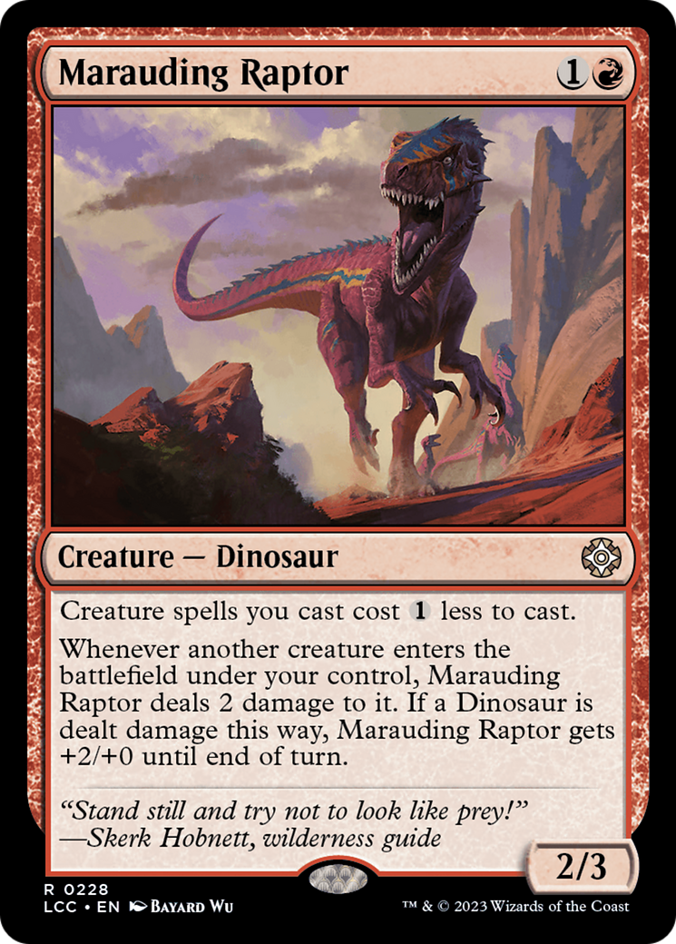Marauding Raptor [The Lost Caverns of Ixalan Commander] - Destination Retro