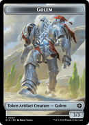 Golem // Plot Double-Sided Token [Outlaws of Thunder Junction: The Big Score Tokens] - Destination Retro