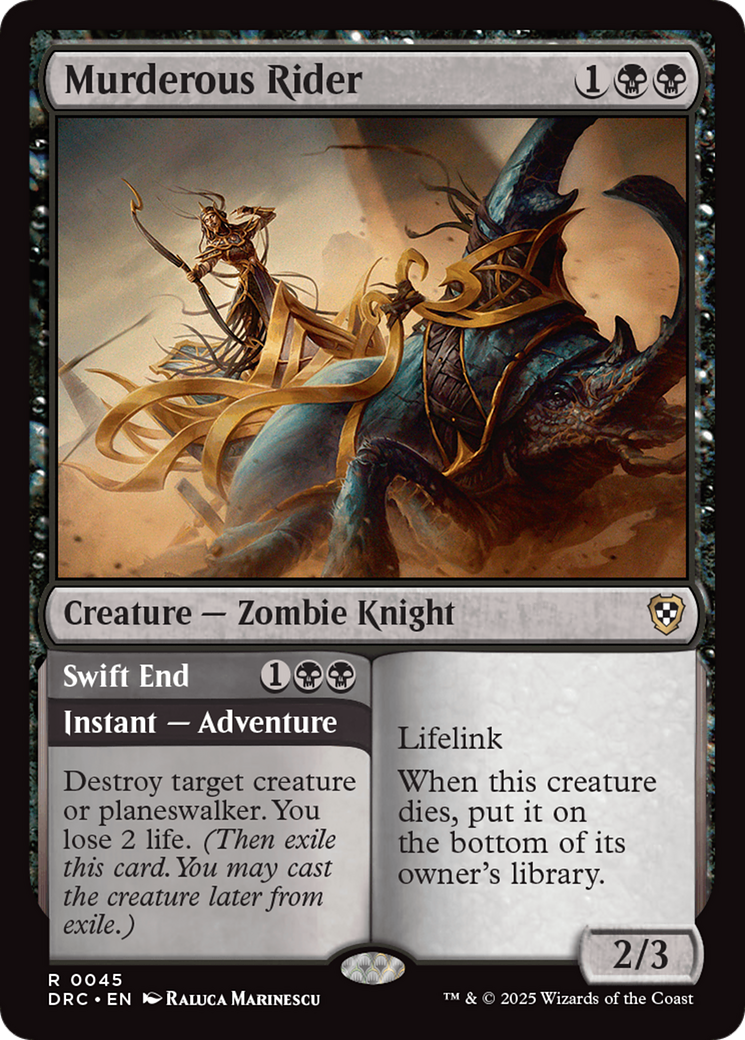 Murderous Rider [Aetherdrift Commander] - Destination Retro