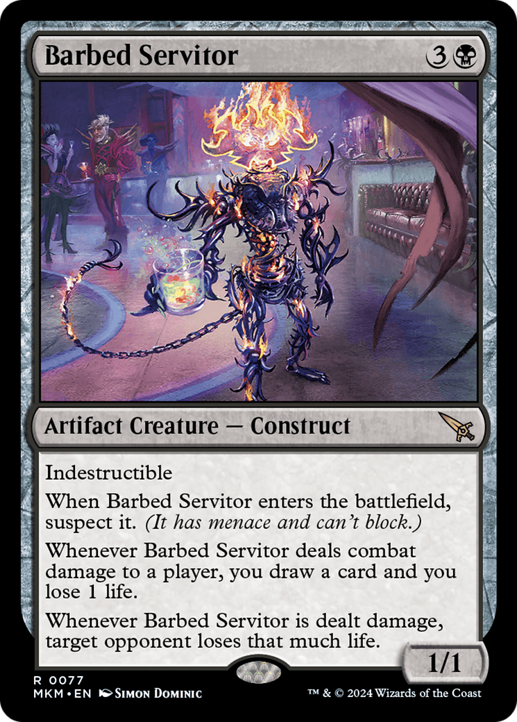Barbed Servitor [Murders at Karlov Manor] - Destination Retro