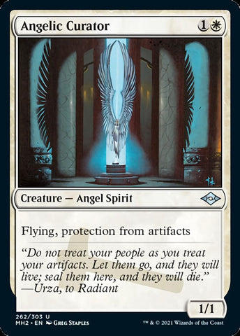 Angelic Curator (Foil Etched) [Modern Horizons 2] - Destination Retro