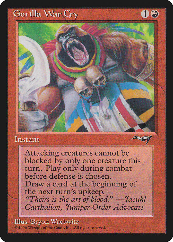 Gorilla War Cry (Sickle Blade) [Alliances] - Destination Retro