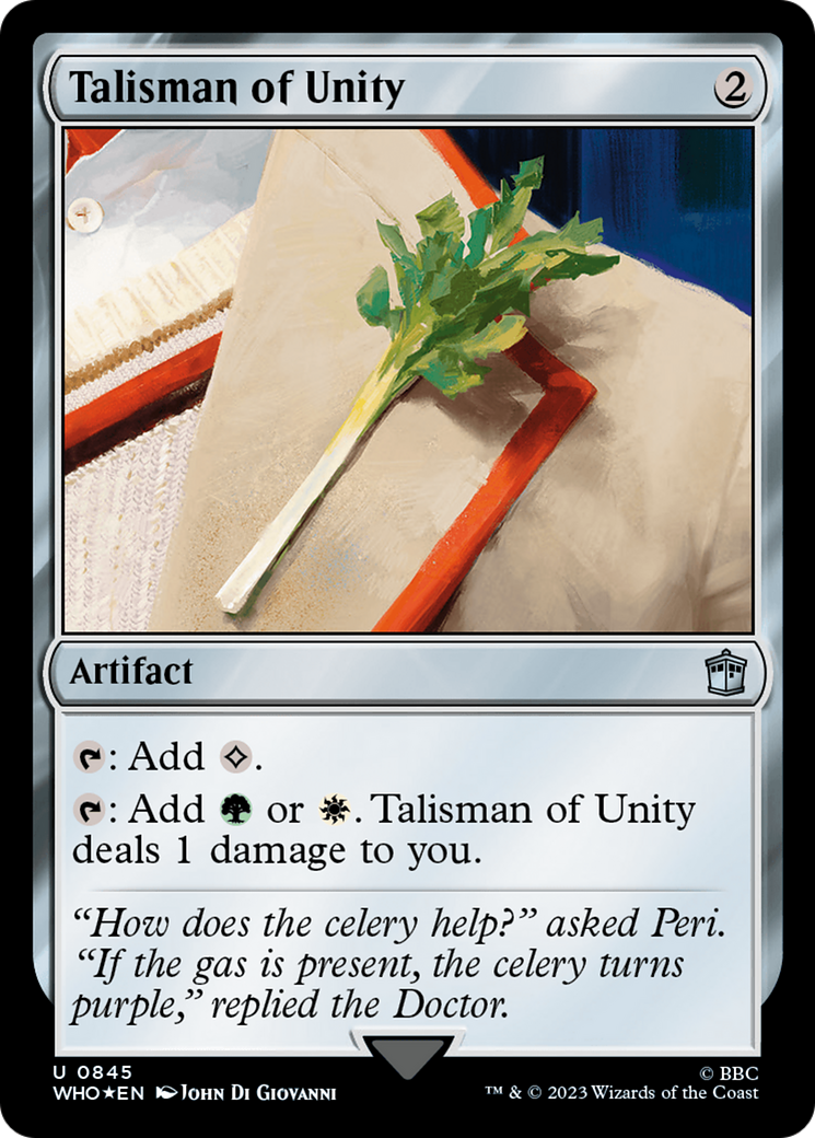 Talisman of Unity (Surge Foil) [Doctor Who] - Destination Retro