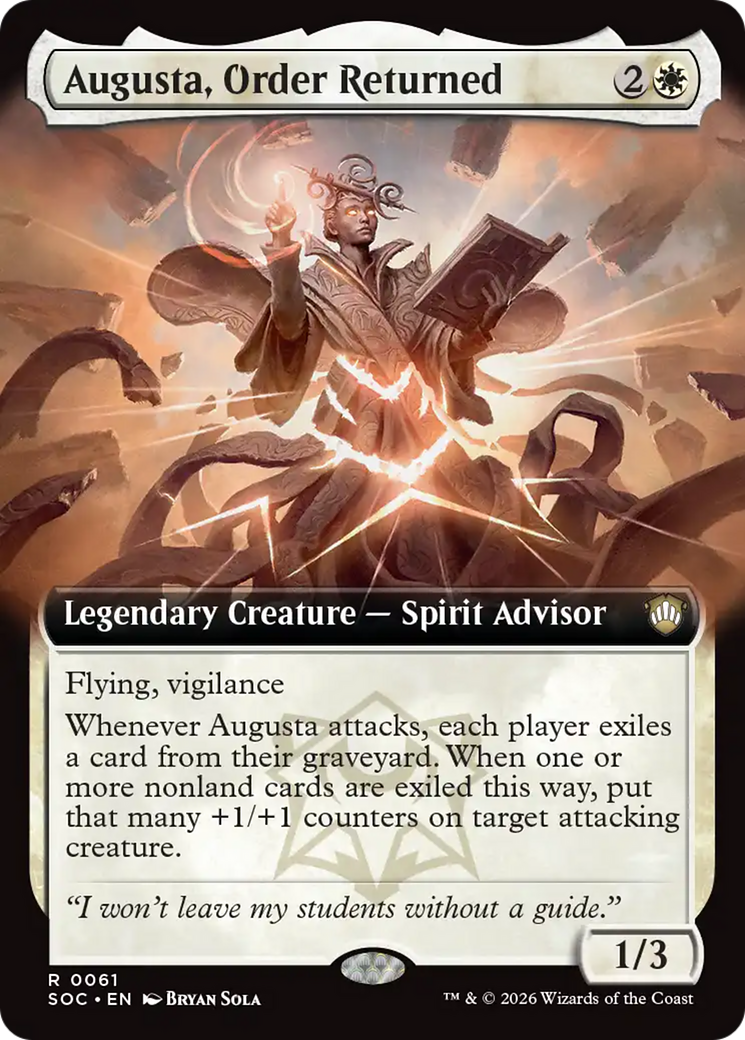 Augusta, Order Returned (Extended Art) [Secrets of Strixhaven Commander] - Destination Retro