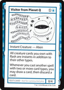 Visitor from Planet Q (2021 Edition) [Mystery Booster Playtest Cards] - Destination Retro