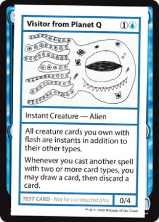 Visitor from Planet Q (2021 Edition) [Mystery Booster Playtest Cards] - Destination Retro