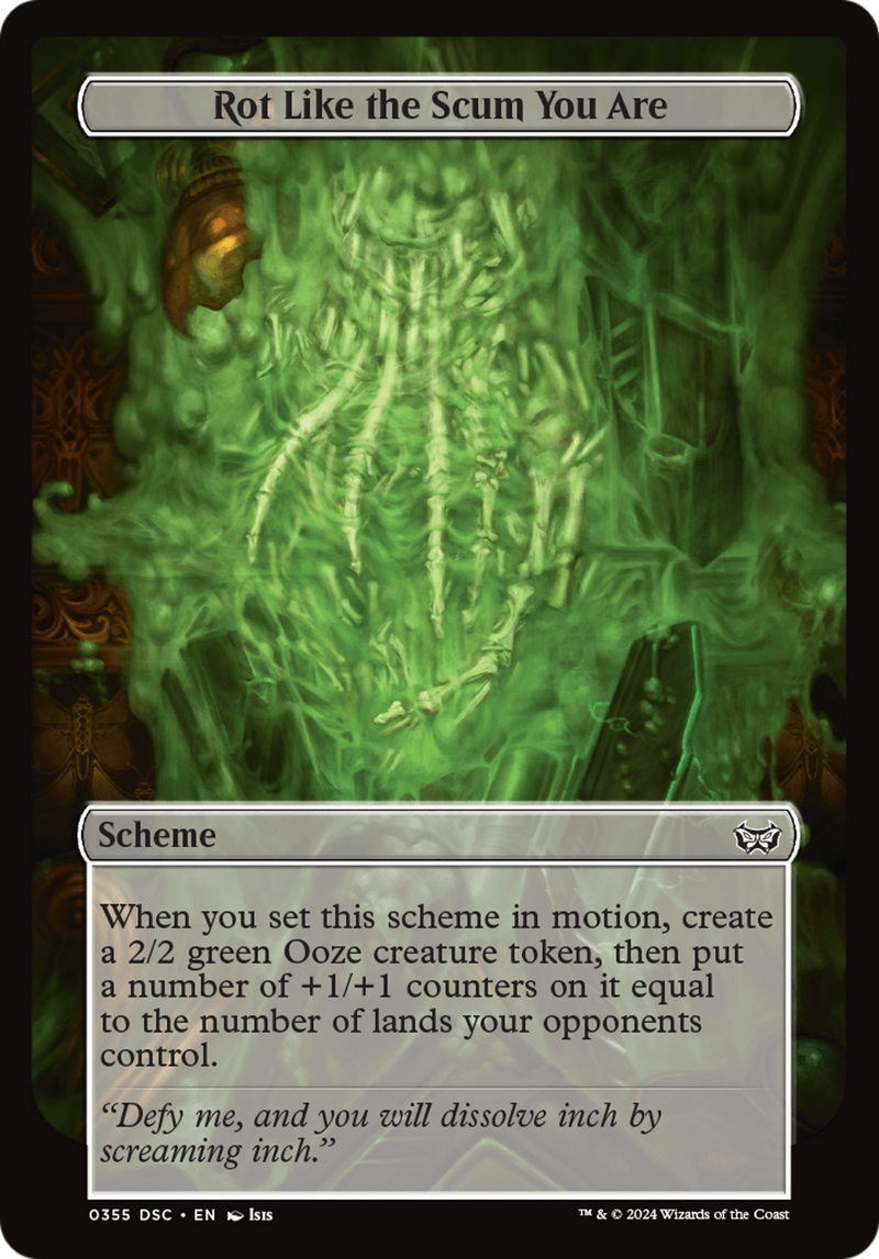 Rot Like the Scum You Are (Full Art) [Duskmourn: Archenemy] - Destination Retro