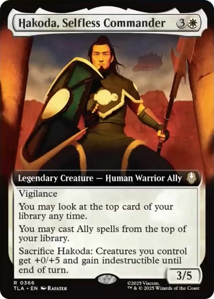 Hakoda, Selfless Commander (Extended Art) [Avatar: The Last Airbender] - Destination Retro