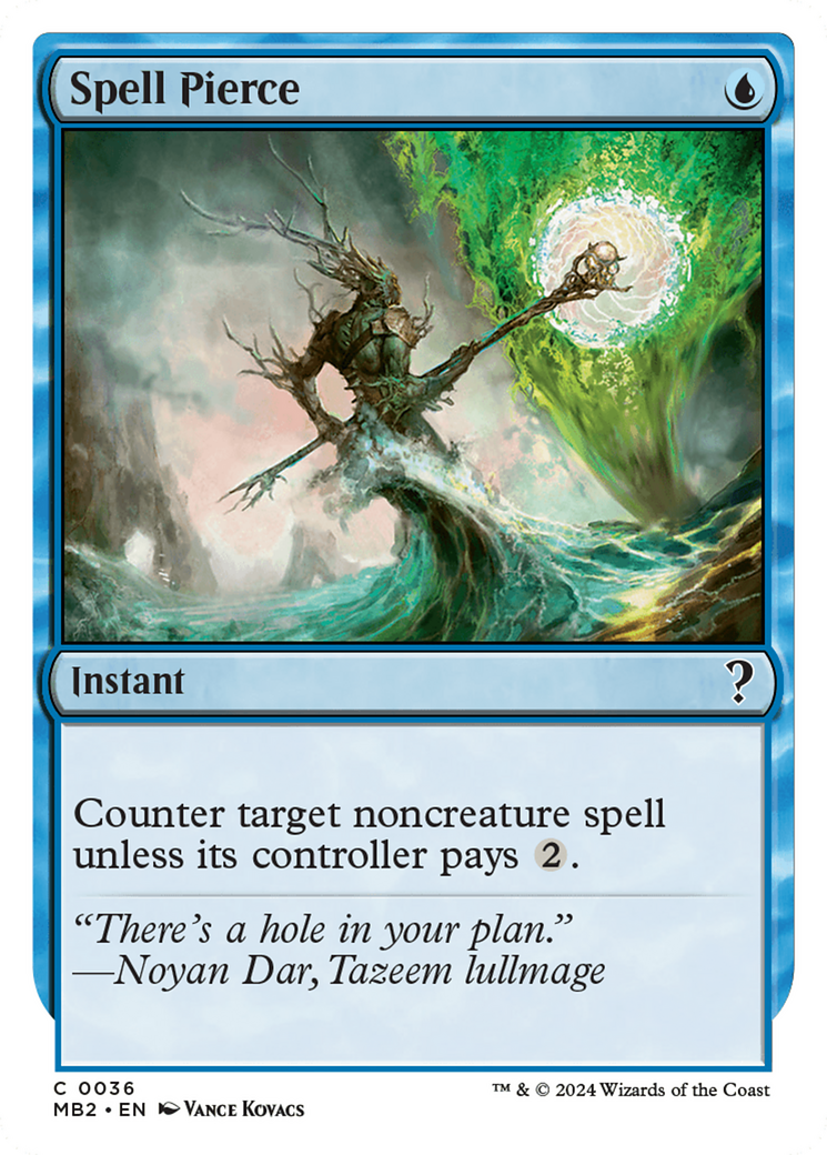 Spell Pierce (White Border) [Mystery Booster 2] - Destination Retro