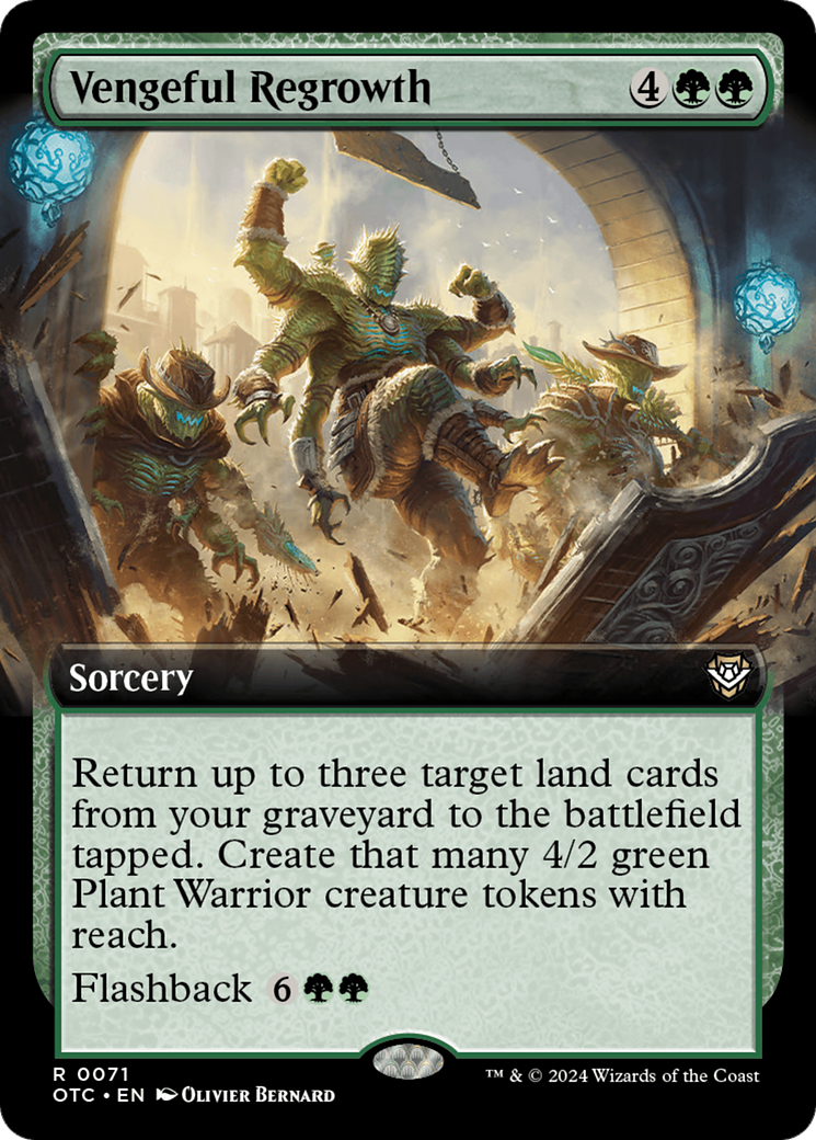 Vengeful Regrowth (Extended Art) [Outlaws of Thunder Junction Commander] - Destination Retro