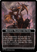 Bounty: Frankie the Fang // Bounty Rules Double-Sided Token [Outlaws of Thunder Junction Commander Tokens] - Destination Retro