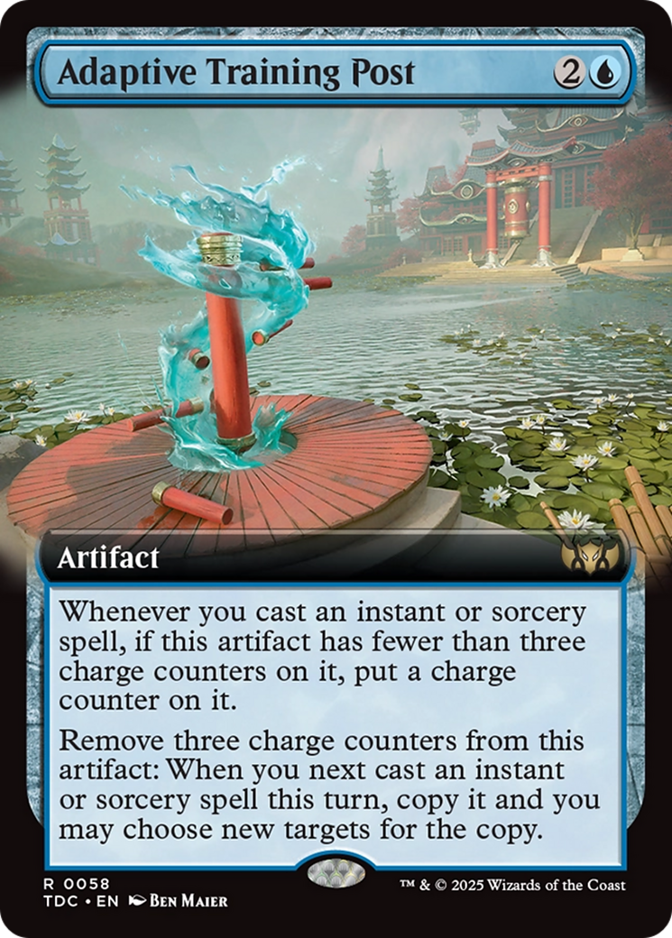 Adaptive Training Post (Extended Art) [Tarkir: Dragonstorm Commander] - Destination Retro
