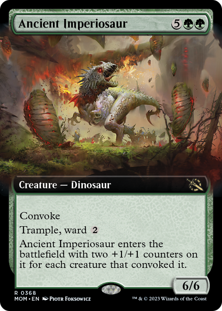 Ancient Imperiosaur (Extended Art) [March of the Machine] - Destination Retro