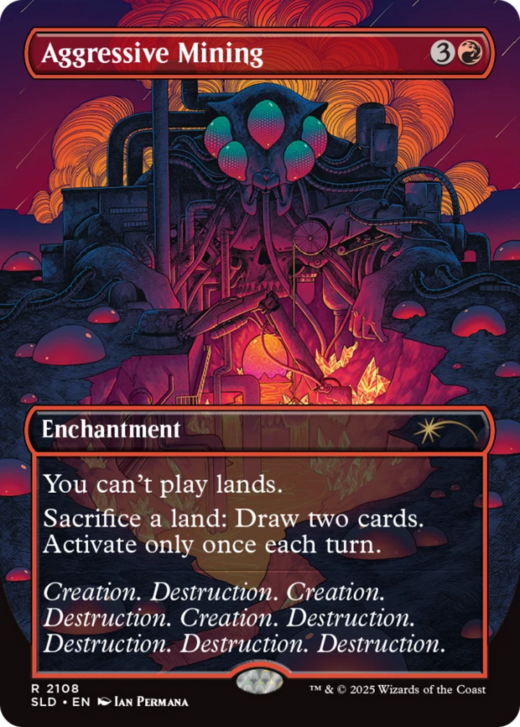 Aggressive Mining (Galaxy Foil) [Secret Lair Drop Series] - Destination Retro