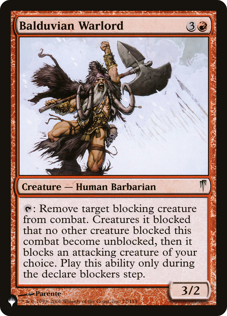 Balduvian Warlord [The List] - Destination Retro