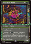 Balustrade Wurm (Showcase) [Duskmourn: House of Horror] - Destination Retro