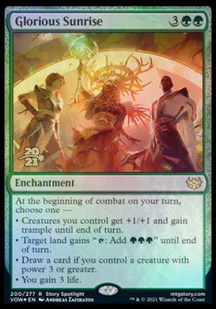 Glorious Sunrise [Innistrad: Crimson Vow Prerelease Promos] - Destination Retro