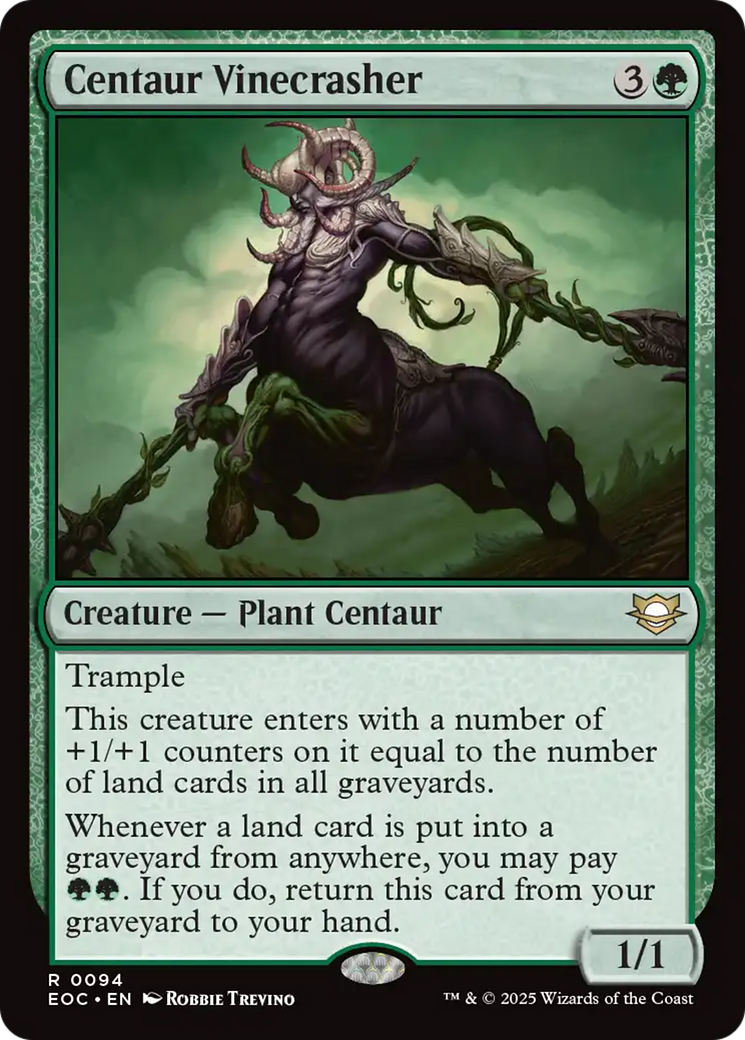 Centaur Vinecrasher [Edge of Eternities Commander] - Destination Retro