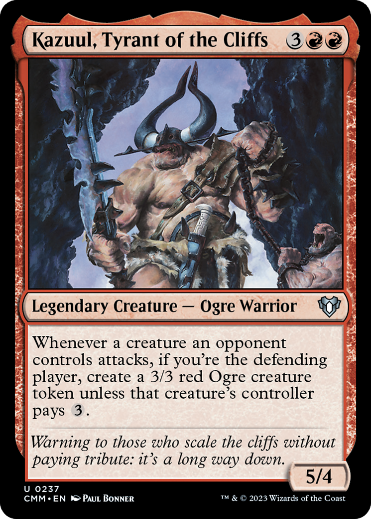 Kazuul, Tyrant of the Cliffs [Commander Masters] - Destination Retro