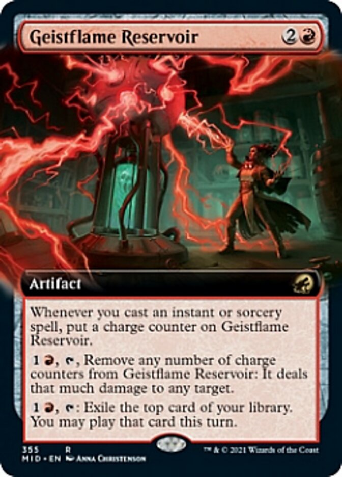 Geistflame Reservoir (Extended Art) [Innistrad: Midnight Hunt] - Destination Retro