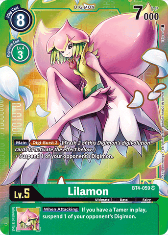 Lilamon [BT4-059] (Alternate Art) [Great Legend] - Destination Retro