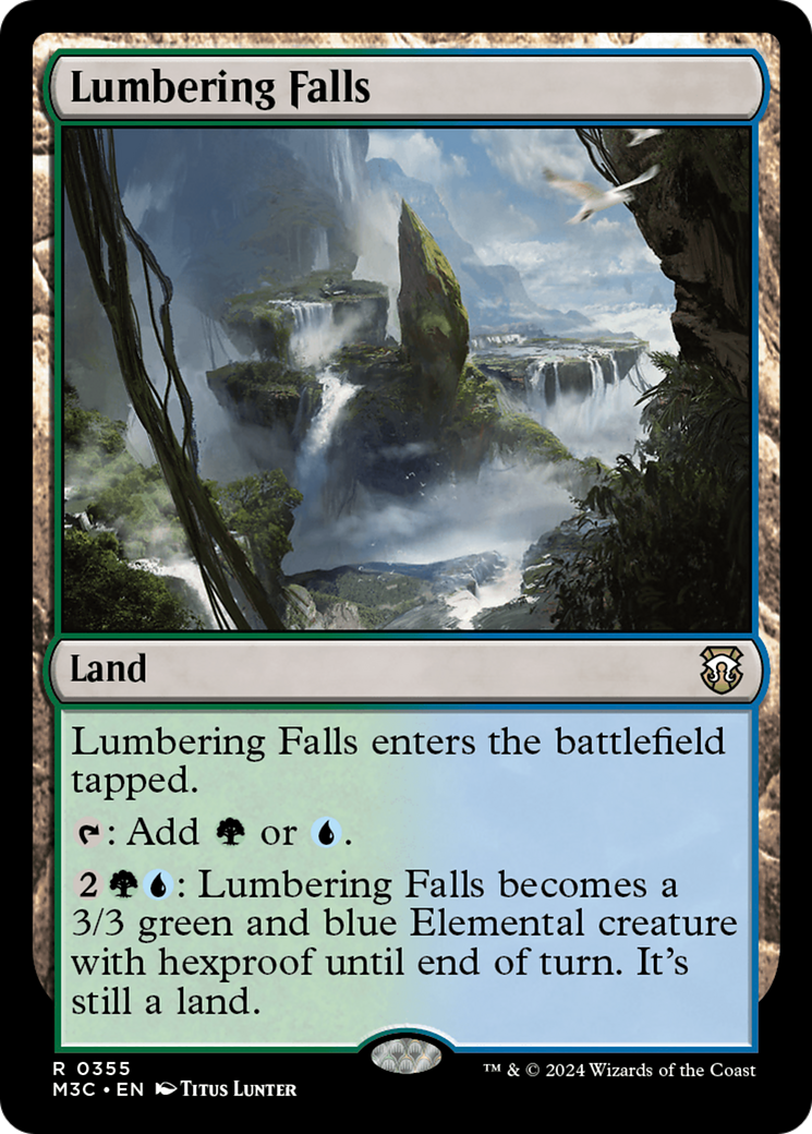 Lumbering Falls (Ripple Foil) [Modern Horizons 3 Commander] - Destination Retro