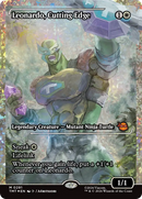 Leonardo, Cutting Edge (Showcase) (Fracture Foil) [Teenage Mutant Ninja Turtles] - Destination Retro