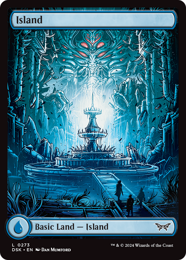 Island (273) - Full Art [Duskmourn: House of Horror] - Destination Retro