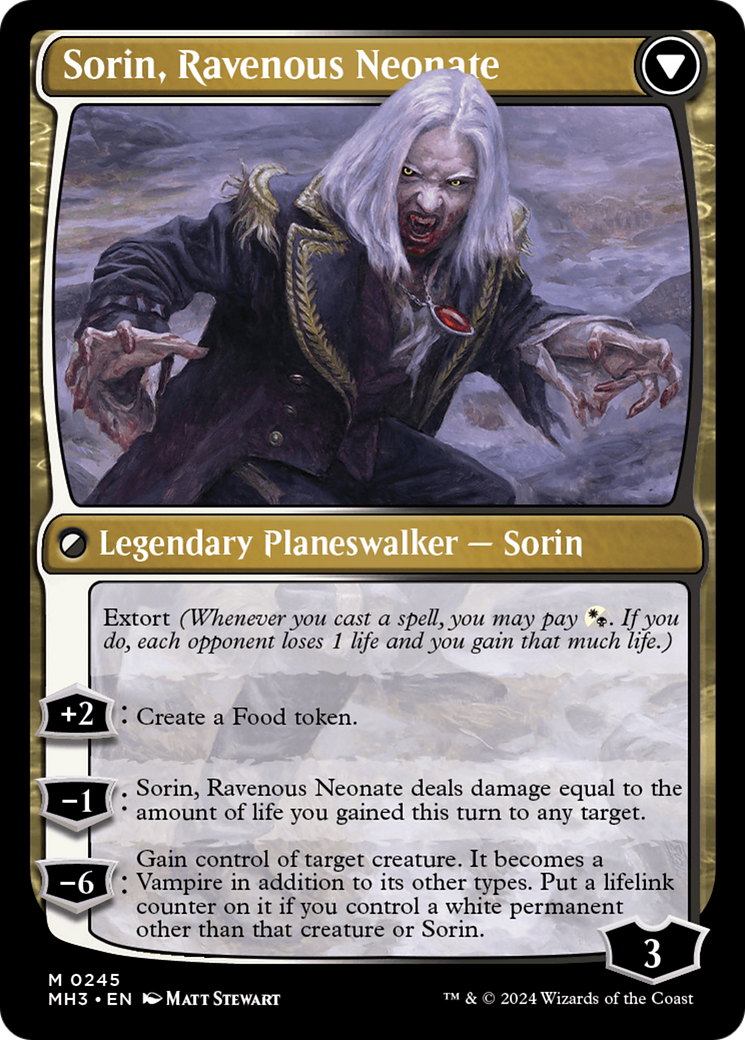 Sorin of House Markov // Sorin, Ravenous Neonate [Modern Horizons 3] - Destination Retro