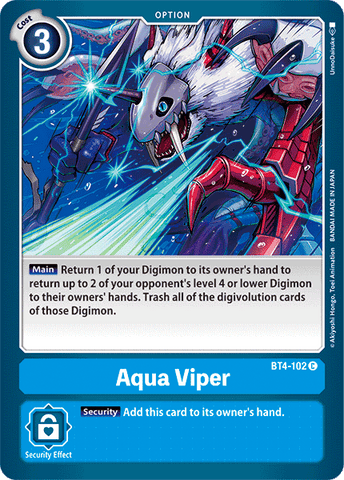 Aqua Viper [BT4-102] [Great Legend] - Destination Retro