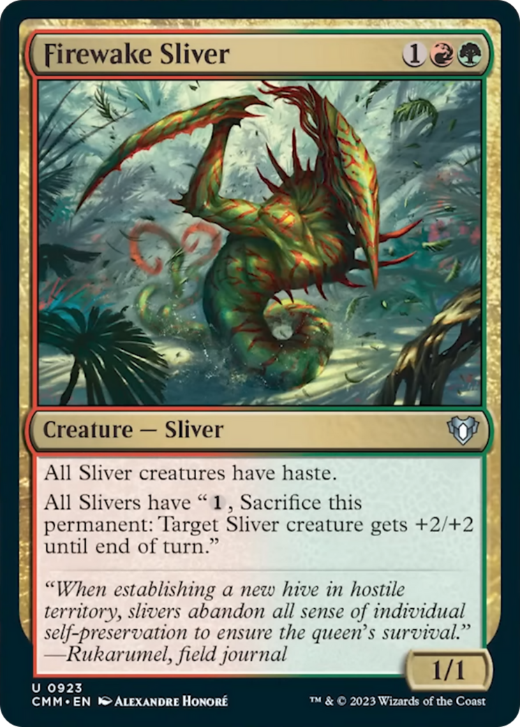 Firewake Sliver [Commander Masters] - Destination Retro