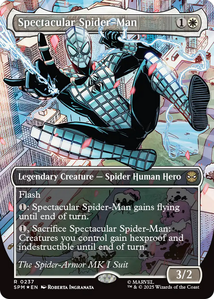 Spectacular Spider-Man (0237) (Borderless) (Textured Foil) [Marvel's Spider-Man] - Destination Retro