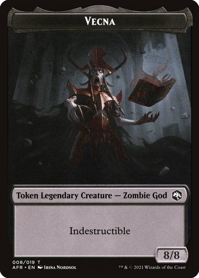 Wolf // Vecna Double-Sided Token [Dungeons & Dragons: Adventures in the Forgotten Realms Tokens] - Destination Retro
