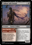 Callous Sell-Sword // Burn Together [Wilds of Eldraine] - Destination Retro