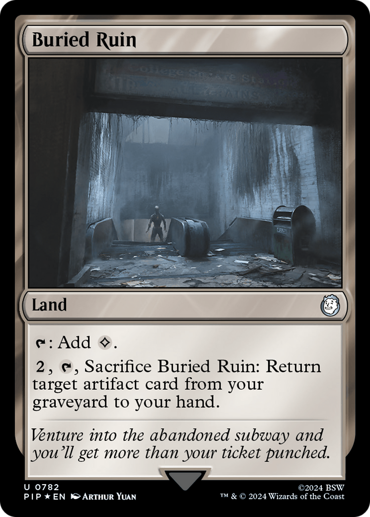 Buried Ruin (Surge Foil) [Fallout] - Destination Retro