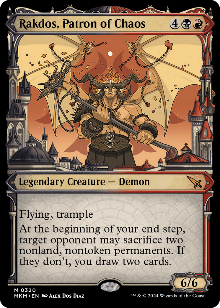 Rakdos, Patron of Chaos (Showcase) (0320) [Murders at Karlov Manor] - Destination Retro