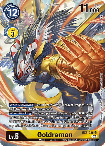 Goldramon [EX3-035] (Alternate Art) [Draconic Roar] - Destination Retro
