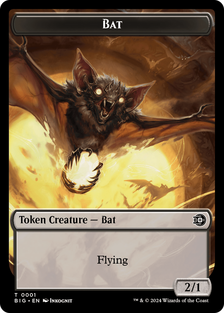 Bat // Plot Double-Sided Token [Outlaws of Thunder Junction: The Big Score Tokens] - Destination Retro