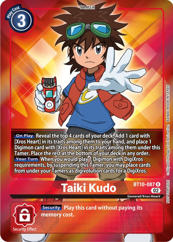 Taiki Kudo [BT10-087] (Box Topper) [Xros Encounter] - Destination Retro