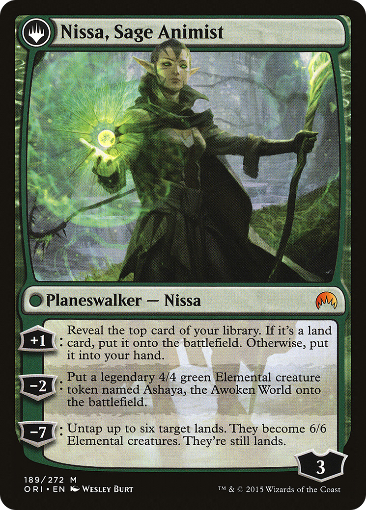 Nissa, Vastwood Seer // Nissa, Sage Animist [Secret Lair: From Cute to Brute] - Destination Retro