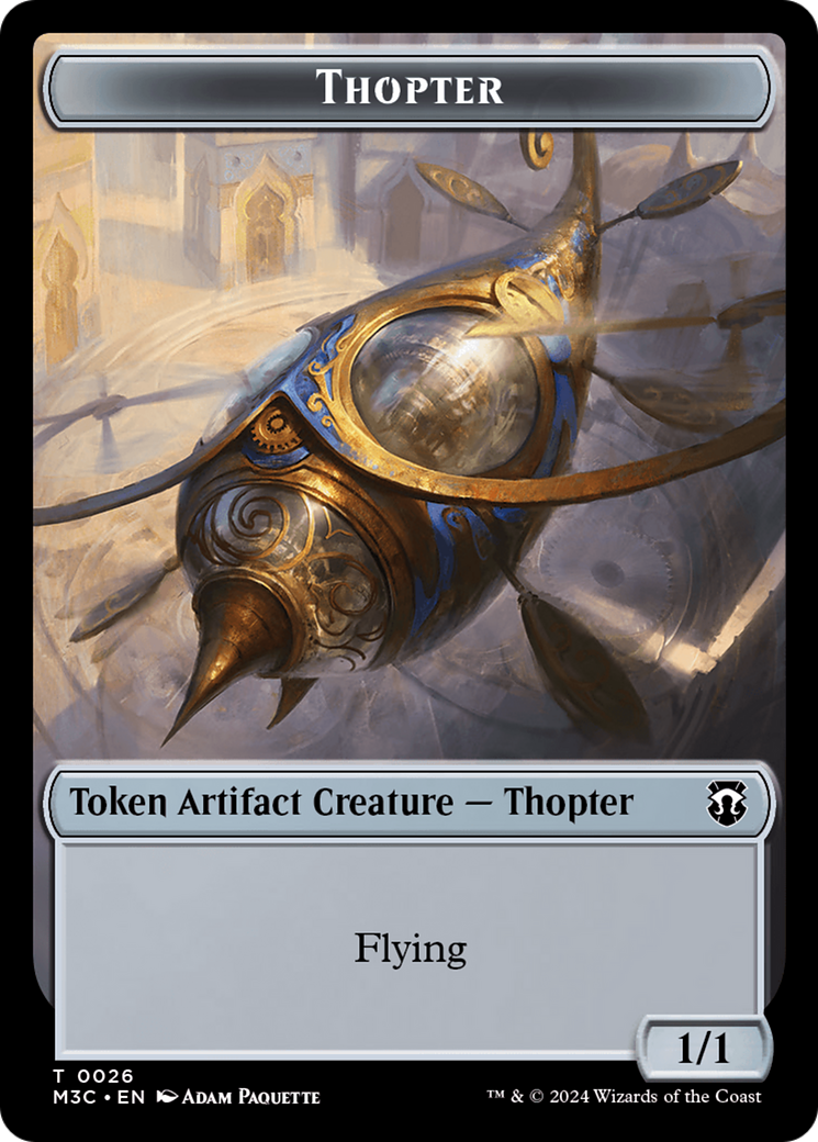 Thopter // Copy Double-Sided Token [Modern Horizons 3 Commander Tokens] - Destination Retro