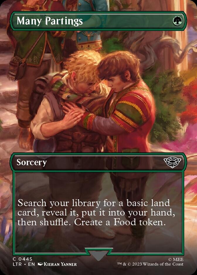 Many Partings (Borderless Alternate Art) [The Lord of the Rings: Tales of Middle-Earth] - Destination Retro