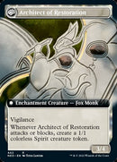 The Restoration of Eiganjo // Architect of Restoration (Extended Art) [Kamigawa: Neon Dynasty] - Destination Retro