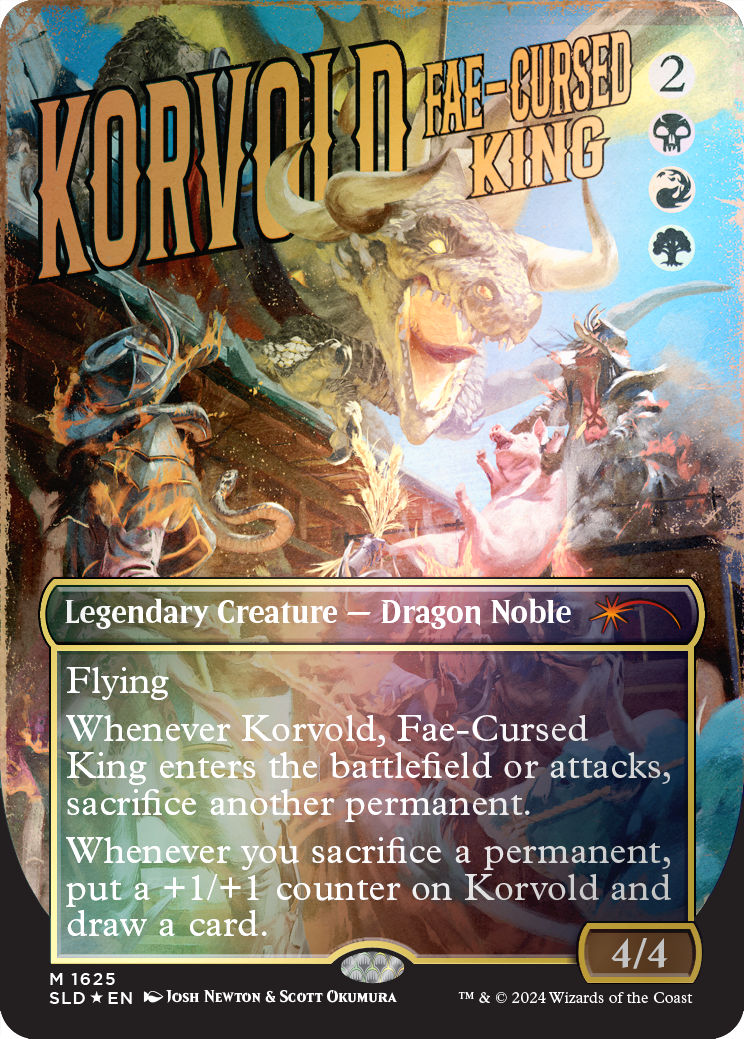 Korvold, Fae-Cursed King (Rainbow Foil) [Secret Lair Drop Series] - Destination Retro