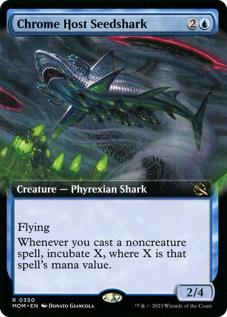 Chrome Host Seedshark (Extended Art) [March of the Machine] - Destination Retro