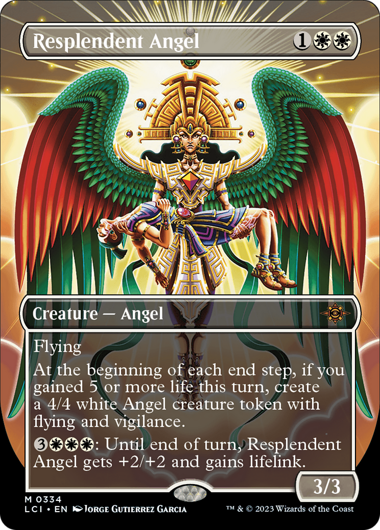 Resplendent Angel (Borderless) [The Lost Caverns of Ixalan] - Destination Retro