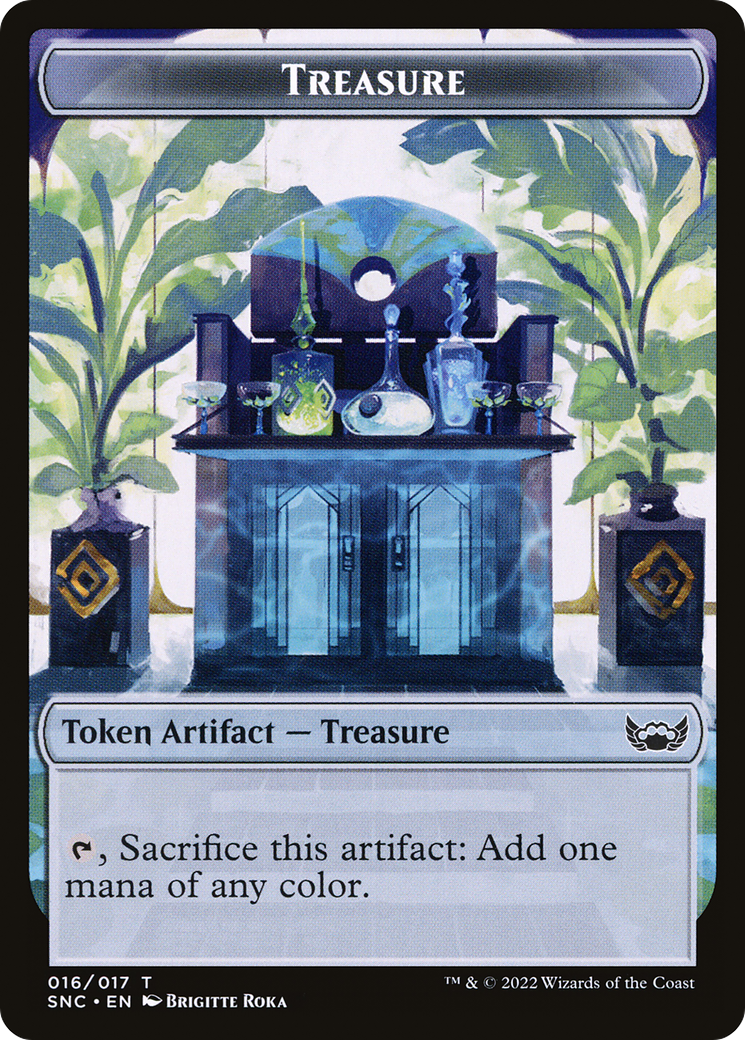 Boar // Treasure Double-Sided Token [Outlaws of Thunder Junction Commander Tokens] - Destination Retro