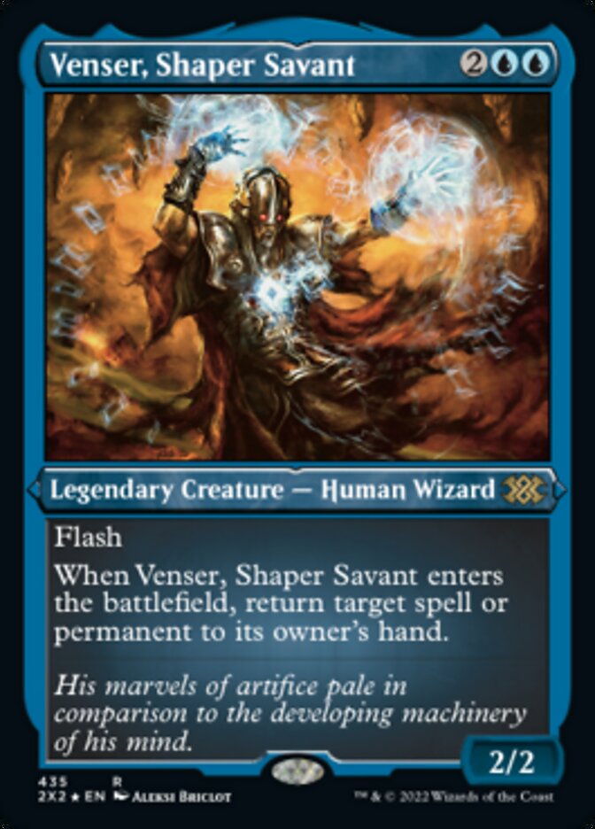Venser, Shaper Savant (Foil Etched) [Double Masters 2022] - Destination Retro