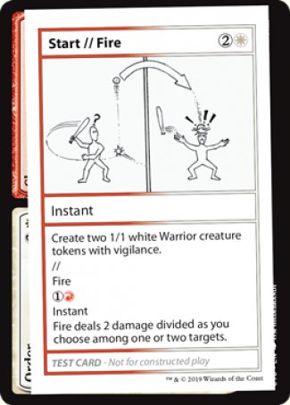 Start // Fire (2021 Edition) [Mystery Booster Playtest Cards] - Destination Retro